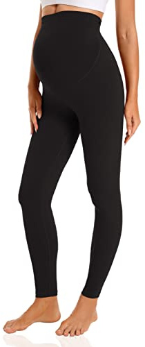 Gowjog Legging Grossesse Femme Yoga Sport | Taille Haute, Élastique, Opaque, Mode Maison, Enceinte