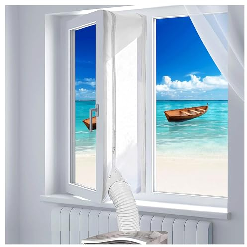 Choiseory Air Conditioner Window Kit, Seal for Mobile AC & Tumble Dryer, 400cm/158inch, High Efficiency, Window AC Seal
