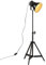 vidaXL Stehleuchte, Stehlampe für Wohnzimmer Esszimmer Büro, Standleuchte Verstellbares Design, Leselampe, Industrie-Stil, 25W Schwarz E27