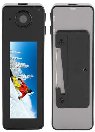 Zunate Tragbarer Videorecorder, 1080P HD 115 Grad Weitwinkelobjektiv, Fahrrad Sportkamera, Loop, Kleine, Am Körper Getragene Kamera mit Rückenstift für Sicherheitspersonal Beim Radfahren