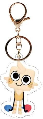 PFENGNAI Dandy Keychain World Keychain Charm Plastic,Cartoon Keychain Cute,Dandy Keychain Horror Game World Keychain,Keyrings for Boys Girls,Backpack Keyring Car Key Chain (Goob)