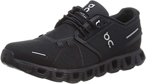 On Damen Cloud 5 Textile Synthetic All Black Trainer 40.5 EU