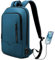 HEROIC KNIGHT Laptop Backpack, Mens Business Tech Backpack with USB Charging Port, Water Resistant Slim Laptop Rucksack, Lightweight Travel College School Bag for Office Work Outdoor-15.6'', Dark Blue