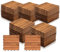 Eulenke Lot de 55 dalles en bois de 5 m² - 30 x 30 cm - Pour sol de balcon - Résistant aux intempéries - 6 lattes en bois d'acacia - Pour terrasses, balcons, jardins