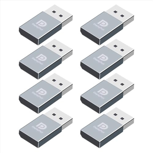 GREOHNMPAW 8-Teiliger 4K DP Displayport Dummy-Stecker DP Virtual Display Adapter EDID Headless Ghost Emulator Grafik-Grafikkarten-Cheater