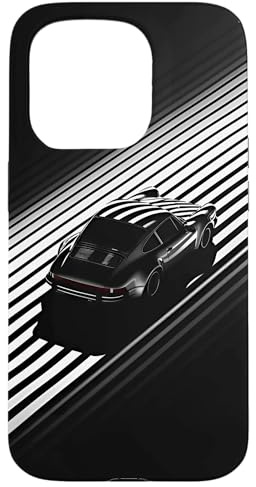 Schwarz Oldtimer Retro Tuning Oldtimer Hülle für iPhone 15 Pro
