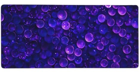 Tapis De Souris Gaming XXL Mousepad 1200 x 600 x 3 mm, Taches Violettes Tapis De Souris, Tissu Micro Tissé Supérieur, Tapis De Souris en Caoutchouc Naturel Antidérapant, pour Gamer, V9755