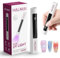 Halmai Lampe UV portable pour vernis gel, mini lumière rouge portable avec DEL, sèche-ongles rechargeable par USB, outil de manucure à domicile avec séchage des ongles, estampage des ongles et aimant