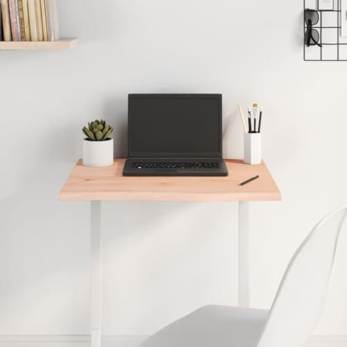 Xichuzi Tischplatte 60x50x2 cm Massivholz Eiche Unbehandelt, Arbeitsplatte, Holzplatte, Schreibtischplatte, Waschtischplatte, Küchenarbeitsplatte - 3156284