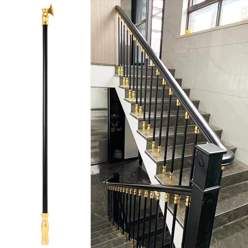 Aluminium-Deckspindeln mit verstellbaren Halterungen für sichere Treppen- und Geländer-Installation