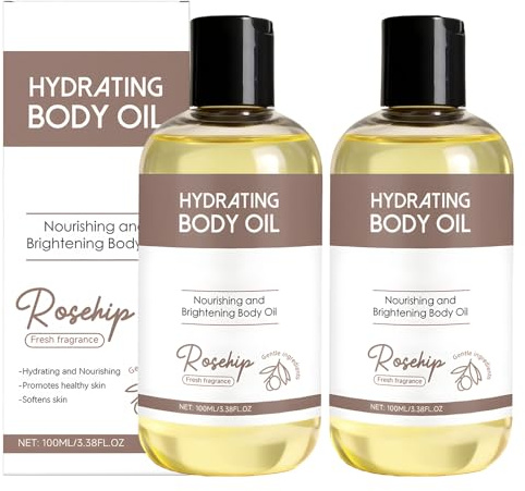 2 Flacons Huile de Rose Musquée 100 Ml/Flacon Bio Visage Huile Rose Musquée Bio Rosehip Oil Éclaircit Le Teint Anti Âge Hydrate Convient pour Le Visage Corps La Peau Les Cheveux Ongles