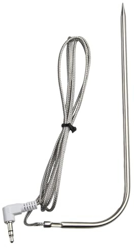 EasyByMall Ersatz-Fleischsonde Sensor für Traeger Grills, Edelstahl PT1000 Temperatursonde für digitale Thermostate und Smoker