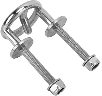Gancio con occhiello in acciaio inox per barca, filettatura M10, resistente e resistente all'ossidazione, per barche da sci nautico inboard, sci nautici e kneeboard.