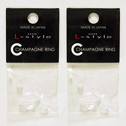 L-style 2 Packungen von Champagne Ring Dart Flights (12 Ringe), transparent