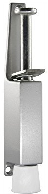 Türfeststeller Hub 30 mm, Höhe 165 mm, silber