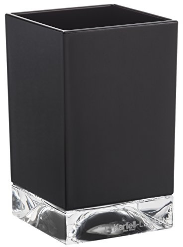 Kartell Boxy Porta Spazzolino, Nero, 7x7x12 cm