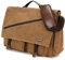 RAVUO 17 Inch Laptop Messenger Bag, Water Resistant Shoulder Bag for Men Canvas Briefcase Satchel for Work and School