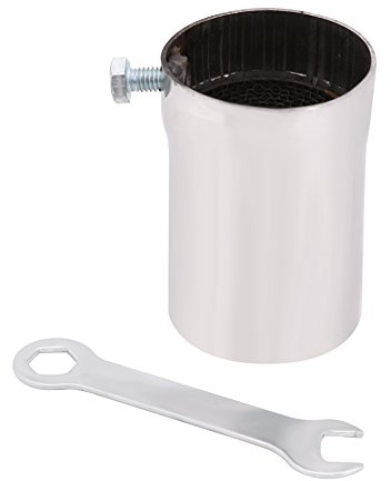 Elerose pour motorcycle exhaust baffles 51mm universel moto modifié pot d'échappement silencieux en acier inoxydable détachable tuyau d'échappement DB bruit annuleur pour la plupart des motos(C)
