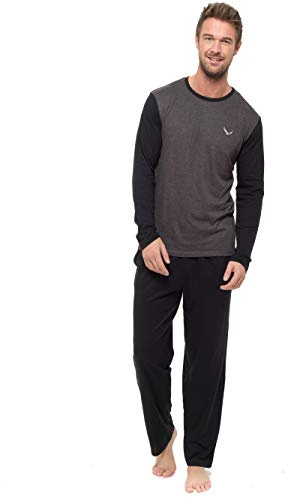 INSIGNIA Mens Pyjama Set Top & Pants Cotton Pjs
