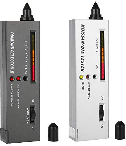 ZJchao Tester Diamanti, 2 Tipi Di Tester Di Gioielli Professionali Di Alta Precisione Moissanite, Strumenti Di Precisione Con Indicatore LED