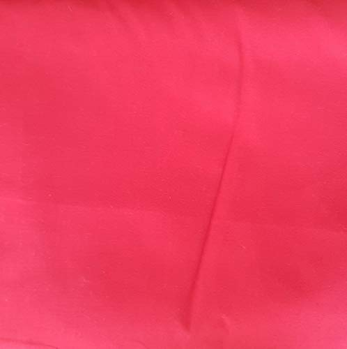 Pingianer 100% Baumwolle Uni Einfarbig Baumwollstoff Kinderstoff Meterware Handwerken Nähen Stoff (Rot, 50x160cm (13,98€/m))