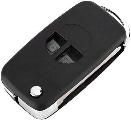 Yctze Étui Porte-clés, étui Porte-clés à Rabat à Distance pour Voiture à 2 Boutons, Coque de Protection de la Lame, Accessoires électroniques, télécommandes adaptées pour Suzuki Swift G-RAND