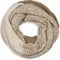 styleBREAKER Damen Strick Loop Schal 2-Farbig mit Ombre Farbverlauf, Reiskorn Strickmuster, warmer Winter Strickschal 01018165, Farbe:Braun-Beige
