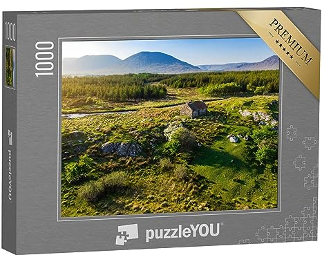 puzzleYOU: Puzzle 1000 Teile „Steincottage in Connemara, Irland“ – aus der Puzzle-Kollektion Irland