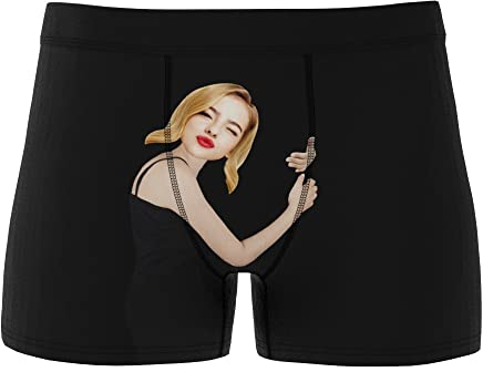 VEELU Personalisierte Herren Boxershorts Unterhosen mit Foto lustiges komisches Gesicht in vielen Farben xs-3xl Unterwäsche Geschenk für Freund Ehemann Valentinstag Geburtstag