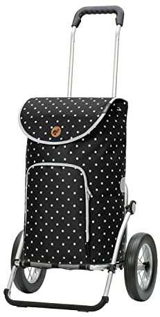 ANDERSEN Einkaufstrolley - Royal Shopper Ole schwarz 47 L Handwagen,modisch,Shopping, Aluminium, klappbar, leichtgängig
