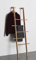 TIDYBOY Kleiderleiter & Kleiderständer Holz, Handtuchleiter & Handtuchhalter aus Massivholz, Designer Holzleiter auch als Dekoleiter, Herrendiener oder Stummer Diener Leiter Handgearbeitet (Eiche N)