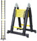 Cecaylie 5M Teleskopleiter Alu-Teleskopleiter Ausziehleiter 2,5M+2,5M Stehleiter Klappleiter Teleskop Ausziehleiter Multifunktionsleiter max 150 kg Belastbarkeit, Schwarz