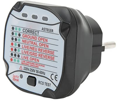 Tester Presa Presa Presa Tester Presa Presa Rilevatore Elettrico Rilevatore Circuito Rilevatore Spina Parete Spina EU 220V − 250V