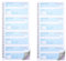 Zwei Bücher Geld und Miete Quittungsbuch, 3-teilig, selbstdurchschreibend, 13,5 x 28,5 cm, Spiralbindung, 100 Sets pro Buch, 4 Quittungen pro Seite