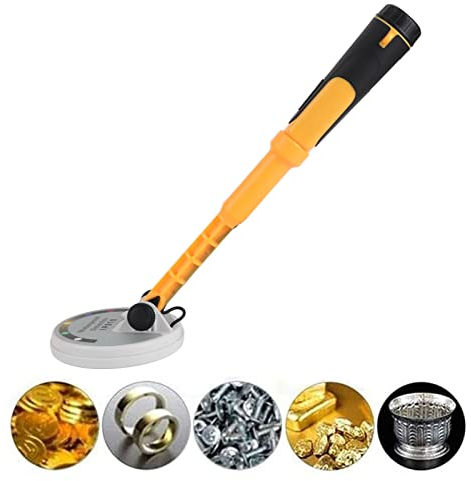 Asixxsix Tauch-Metalldetektor, 30-60 Meter IP68 Vollständig Wasserdichter Hand-Metalldetektor Outdoor-Schatzsuche Sound Light Vibration Unterwasser-Metalldetektor für Gold Silber Kupfer