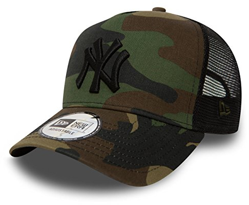 New Era Trucker Mesh Cap im Bundle mit UD Bandana NY Yankees Camo - 2828, Einheitsgröße
