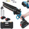 WEIWAN Mini Motosega a Batteria per Potatura con 2 Batterie + Pompetta Olio, 6 Pollici Sega Motosega Elettrica a Batteria Portatile per Potatura Giardini, 2 x Batterie 2Ah, Motore Brushless, 3 Catene
