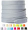 Olukssck 2 Paia Lacci Scarpe Piatti, Largi 8 mm Stringhe Scarpe per Scarpe da Ginnastica, Scarpe Sportive e Scarpe da Corsa, Grigio Chiaro, 90cm