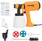 HshDUti Electric Spray Gun 700W,Paint Sprayers for Home Interior and Exterior,3 Spray Patterns HVLP Paint Sprayer Gun with 800ml Viscosity Cup,Paint Sprayer for Walls and Ceilings, House, Fence