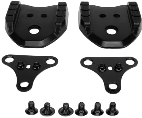 Otufan Rennrad Pedale Adapter, SPD Pedale Cleats, Metall Fahrradpedaladapter Pedal Plate Flache Kontaktfläche Gleichmäßig Unterstützte Füße Für Rennrad Cycling, Mountainbike, MTB