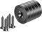 Neosmuk Neodym Magnete mit Loch, 50kg Extra Stark, Runde Magnete zum Anschrauben, Magnet mit Gewinde, Starke Magnete zum Schrauben(5er Set, Schwarz)