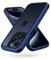 MobNano Cover Compatibile con iPhone 15 Pro, Sottile Antiurto AntiGraffio, Protettiva Custodia Compatibile con iPhone 15 Pro-6.1 Pollici - Blu/Nero