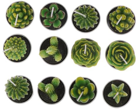Cabilock Candele Tealight Decorative Da 12 Pezzi Candele Tremolanti Senza Supporti in Metallo Per Feste