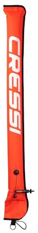 Cressi Unisex-Adult Compact Marker Buoy Orange Kompakte Tauchmarkierungsboje zur Oberflächenmarkierung, 120 cm