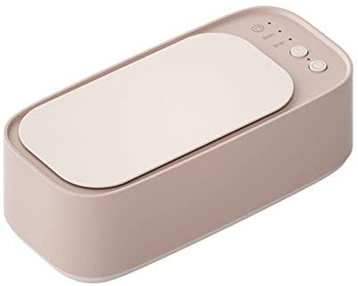 Ultrasonic Cleaner, 45000 Hz Mini Cleaner Ultrasonic Device, 700 ml 3 Modes Ultrasonic Cleaning Device, Ultrasonic Cleaning for Glasses Watches Jewellery Earrings Rings Necklaces Dentures（PINK)