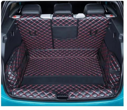 Kofferraummatte Auto Kofferraummatte Für ID.4 X 2021 Cargo-Liner Modifikation Innen PU-Leder Wasserdicht Auto-Styling Kofferraumabdeckung(Color:Full cover2)