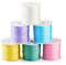 Cheriswelry 6 Rolls 6 Colors Nylon Chinese Knot Cord 0.8mm Nylon Jewelry Beading String for Macrame Bracelet Jewelry Making