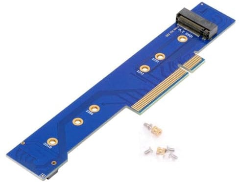 chenyang M.2 NVME zu PCIe 3.0/4.0 X8 Adapter Dual NVME/AHCI SSD zu PCI Express Gen4 Erweiterungskartenadapter