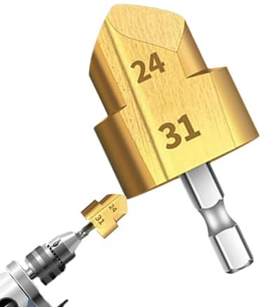 Reibahlenbohrer, Rohrreibahle | PVC-Fitting-Sparer und Wasserrohr-Werkzeug | Sanitär-Rohrreibahle, Innenrohr-Reibahle, Fasenwerkzeug, Löcher, Formen, Trimmen, Innen-/Rohrreibahle