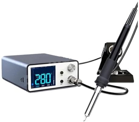 MZZYG Soldering Iron Station 200W Digital Soldering Station Support T12/936 Series Handle Solder Iron Tips Electric Welding Iron Station(936 set)